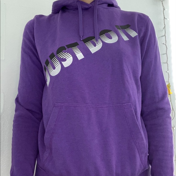 Purple-Nike-Just Dot It-Sweatshirt-Size: M - Picture 2 of 3